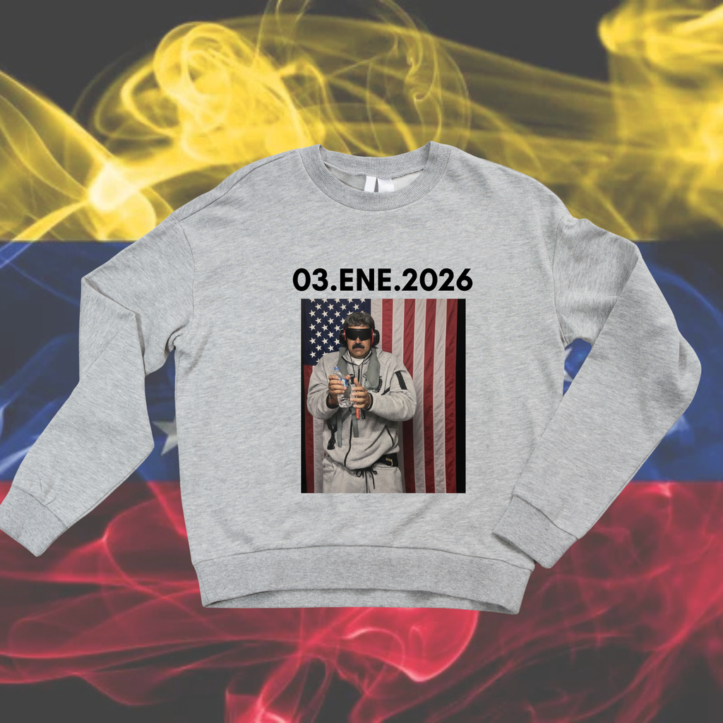 Maduro captured sweatshirt, free Venezuela supporters gift