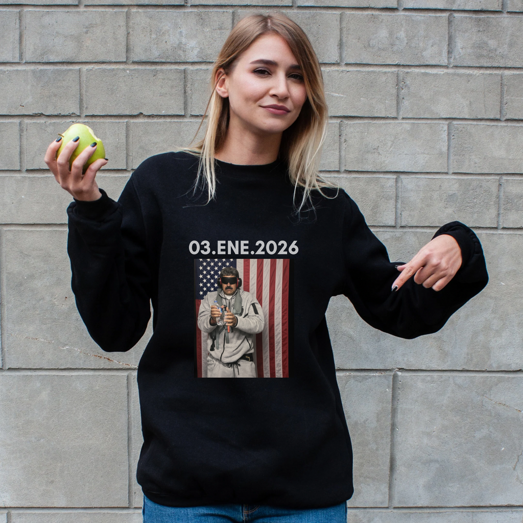 Maduro captured sweatshirt, free Venezuela supporters gift