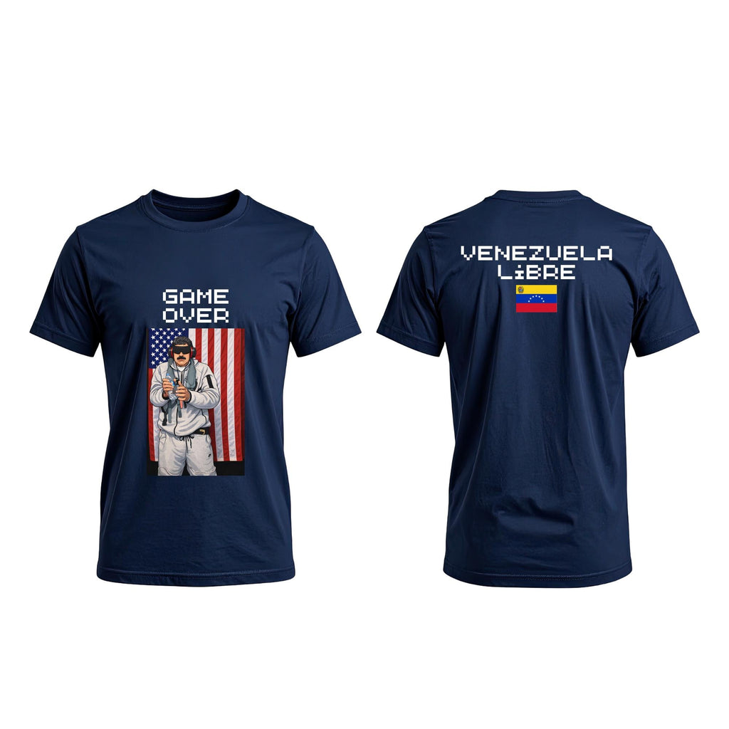 Maduro captured T-shirt, free Venezuela Game Over
