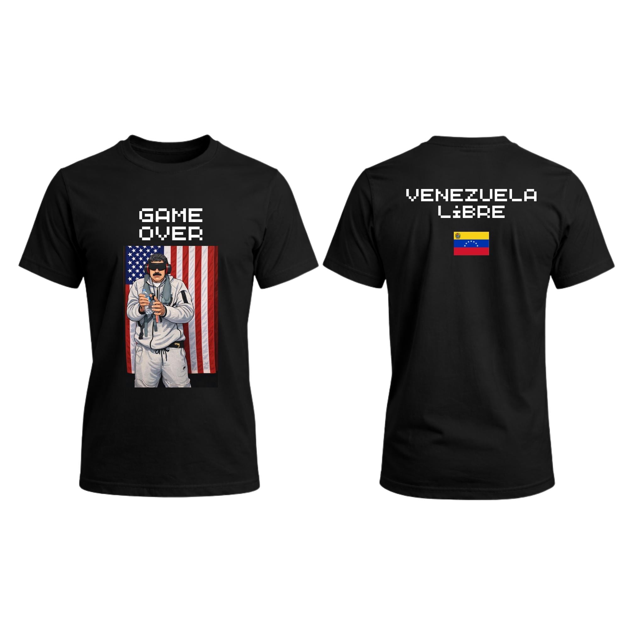 Maduro captured T-shirt, free Venezuela Game Over